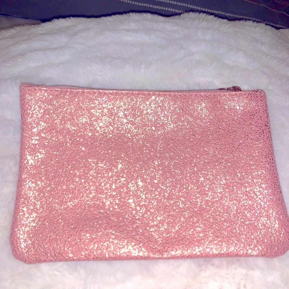 Ipsy ‘Time To Shine’ Dusty Rose Sparkled Glam Bag
